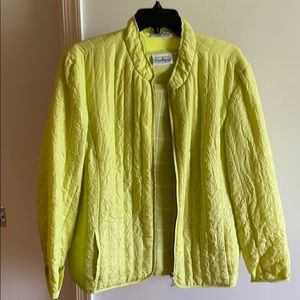 Patchington lime green jacket and t
